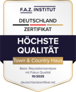 FAZ-Siegel_Hoechste Qualitaet_2025_Town & Country Haus