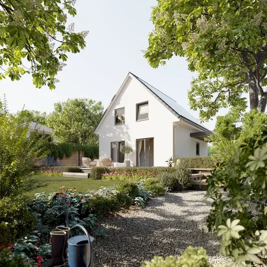 Raumwunder 90 bauen im Baugebiet Glindenkamp Süsel - modernes Einfamilienhaus mit Garten Das Raumwunder 90 ist ein modernes Einfamilienhaus, das sich ideal für ein Grundstück im Baugebiet Glindenkamp in Süsel eignet