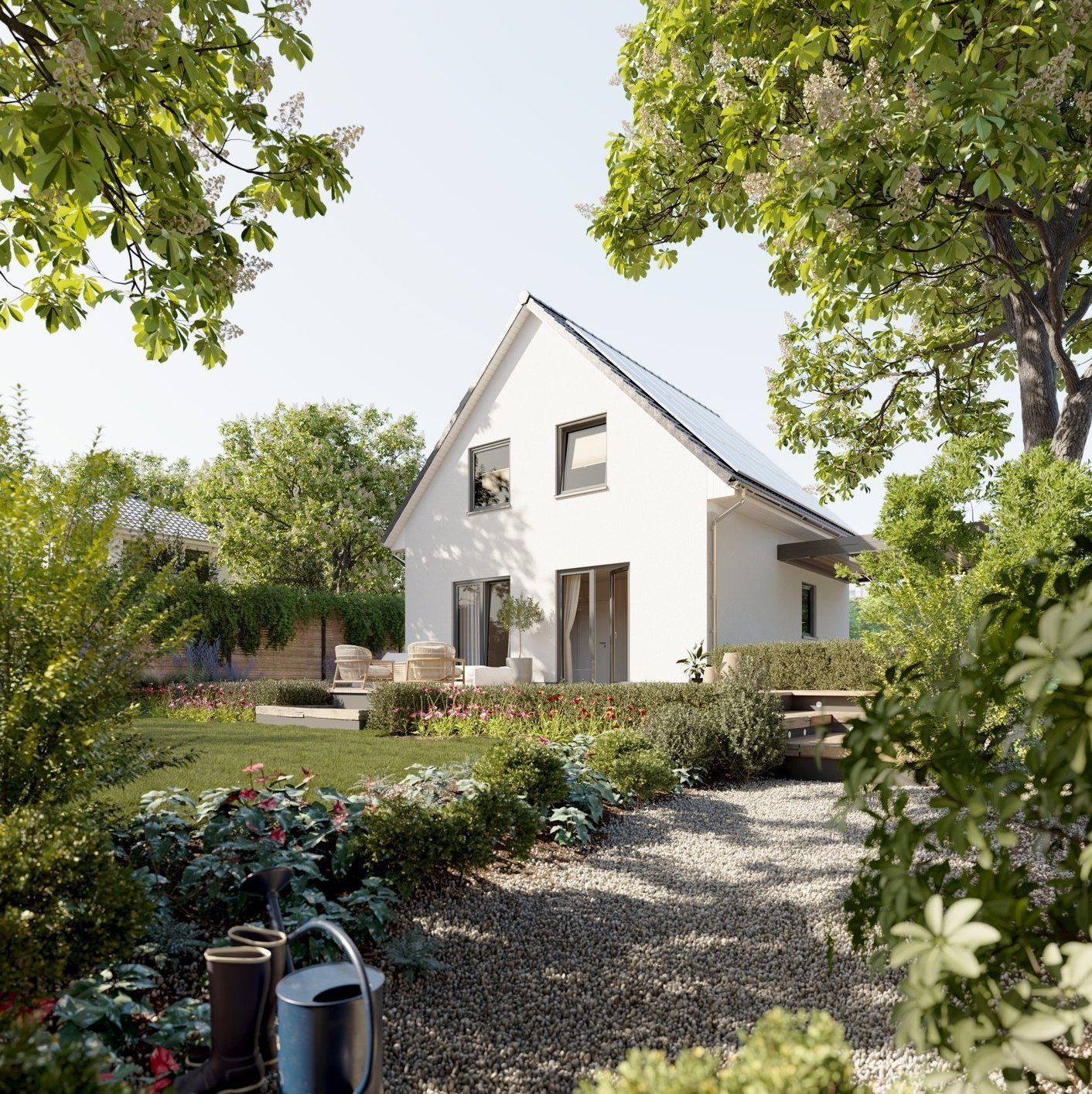 Das Raumwunder 90 ist ein modernes Einfamilienhaus, das sich ideal für ein Grundstück im Baugebiet Glindenkamp in Süsel eignet